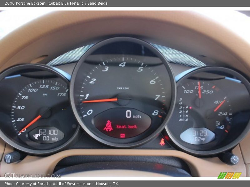 Cobalt Blue Metallic / Sand Beige 2006 Porsche Boxster