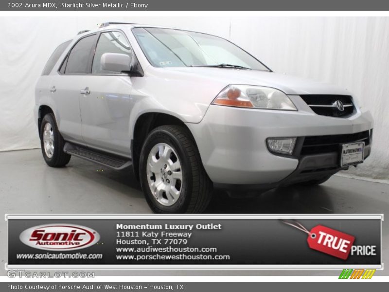 Starlight Silver Metallic / Ebony 2002 Acura MDX