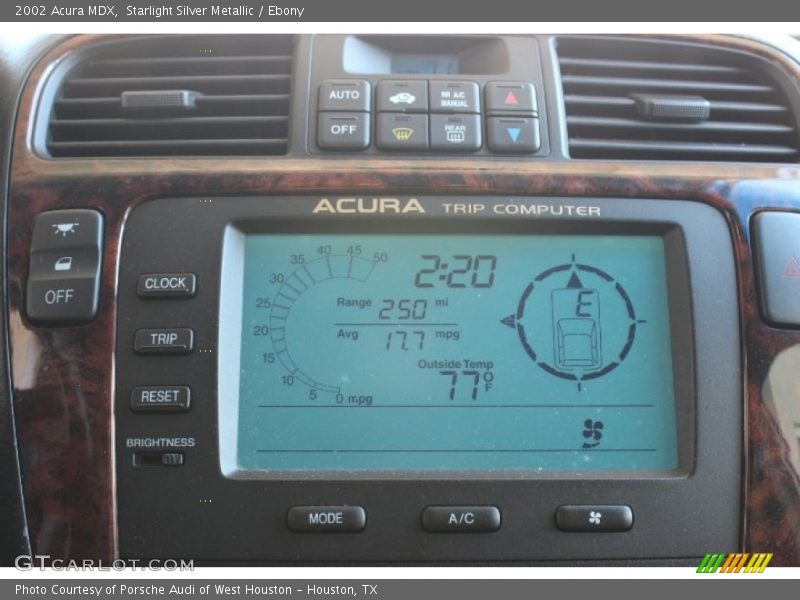 Starlight Silver Metallic / Ebony 2002 Acura MDX