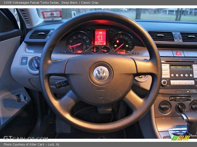 Deep Black / Classic Gray 2008 Volkswagen Passat Turbo Sedan