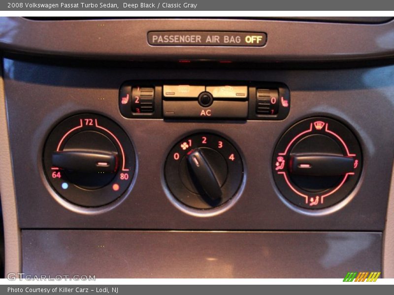 Deep Black / Classic Gray 2008 Volkswagen Passat Turbo Sedan