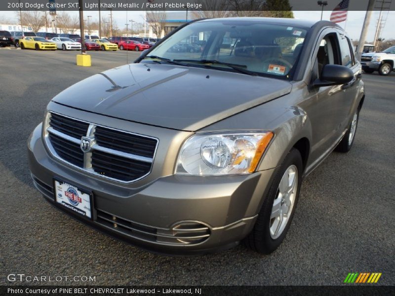 Light Khaki Metallic / Pastel Pebble Beige 2008 Dodge Caliber SXT