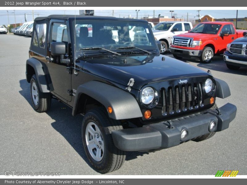 Black / Black 2012 Jeep Wrangler Sport 4x4