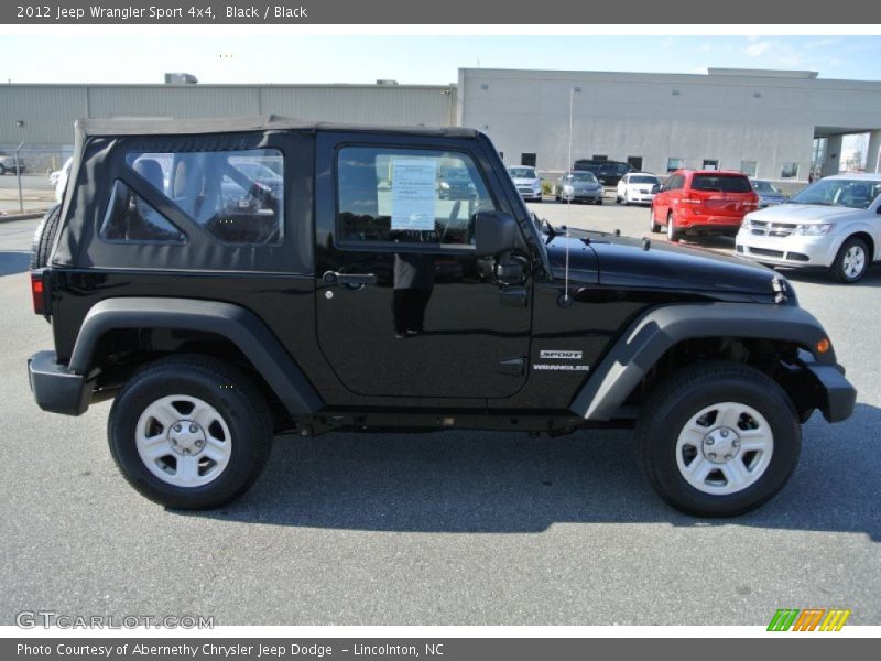 Black / Black 2012 Jeep Wrangler Sport 4x4