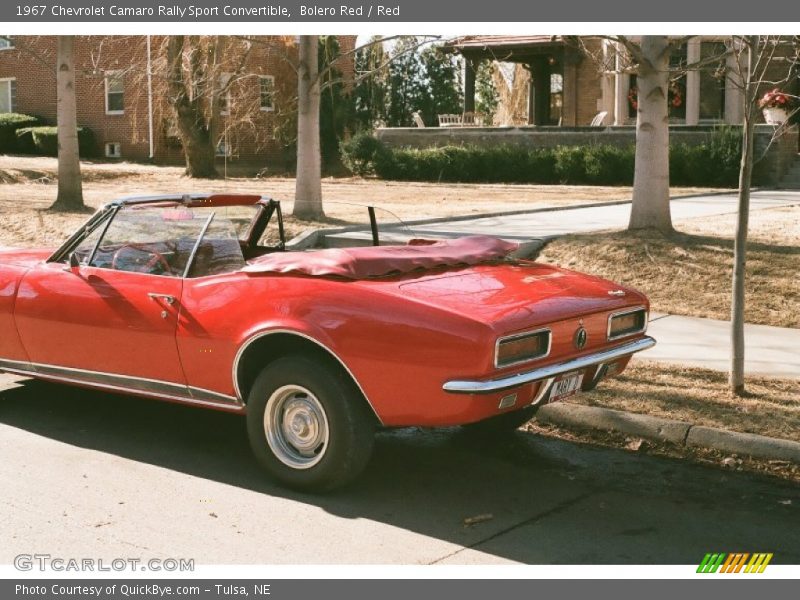 Bolero Red / Red 1967 Chevrolet Camaro Rally Sport Convertible