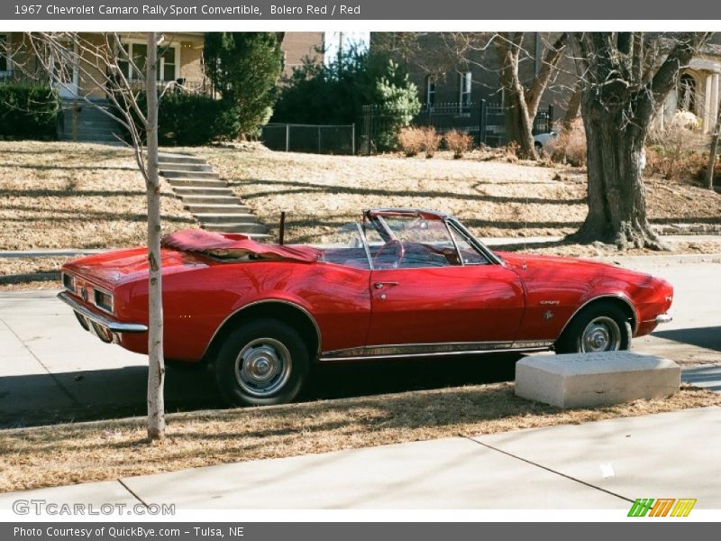 Bolero Red / Red 1967 Chevrolet Camaro Rally Sport Convertible