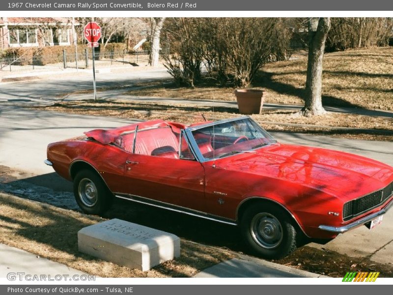 Bolero Red / Red 1967 Chevrolet Camaro Rally Sport Convertible