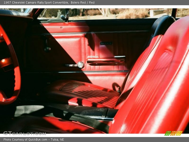 Bolero Red / Red 1967 Chevrolet Camaro Rally Sport Convertible