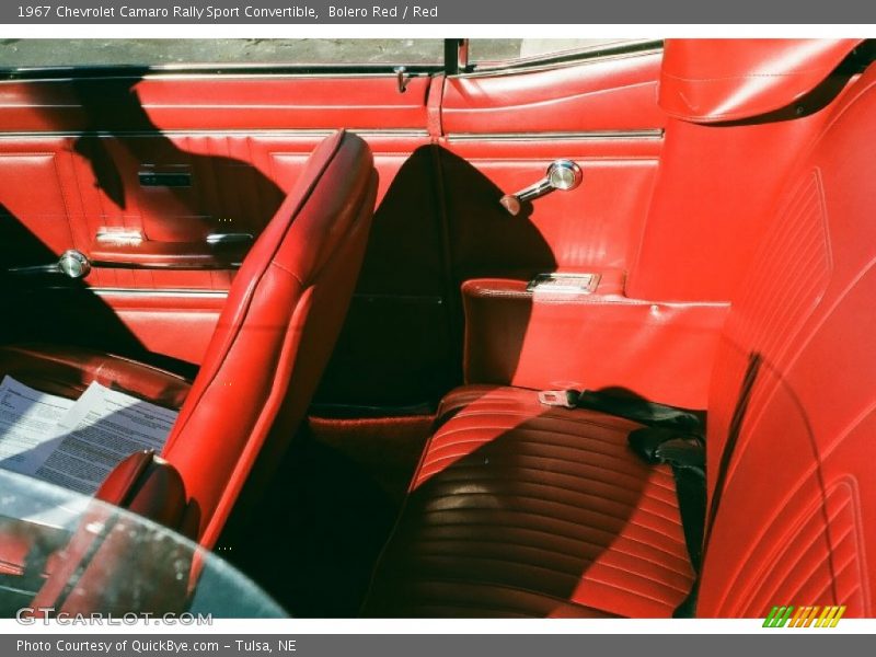 Bolero Red / Red 1967 Chevrolet Camaro Rally Sport Convertible