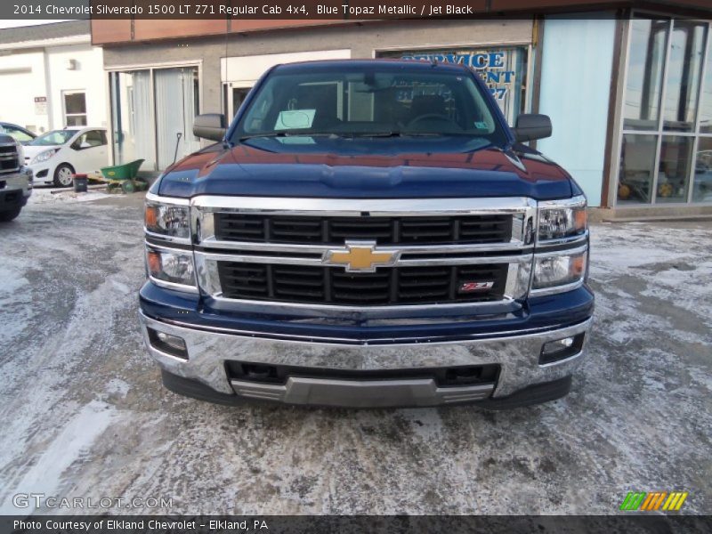 Blue Topaz Metallic / Jet Black 2014 Chevrolet Silverado 1500 LT Z71 Regular Cab 4x4