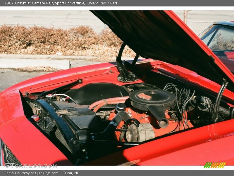 Bolero Red / Red 1967 Chevrolet Camaro Rally Sport Convertible