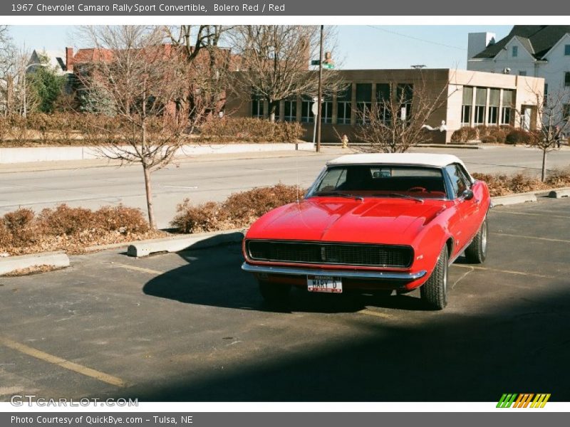 Bolero Red / Red 1967 Chevrolet Camaro Rally Sport Convertible