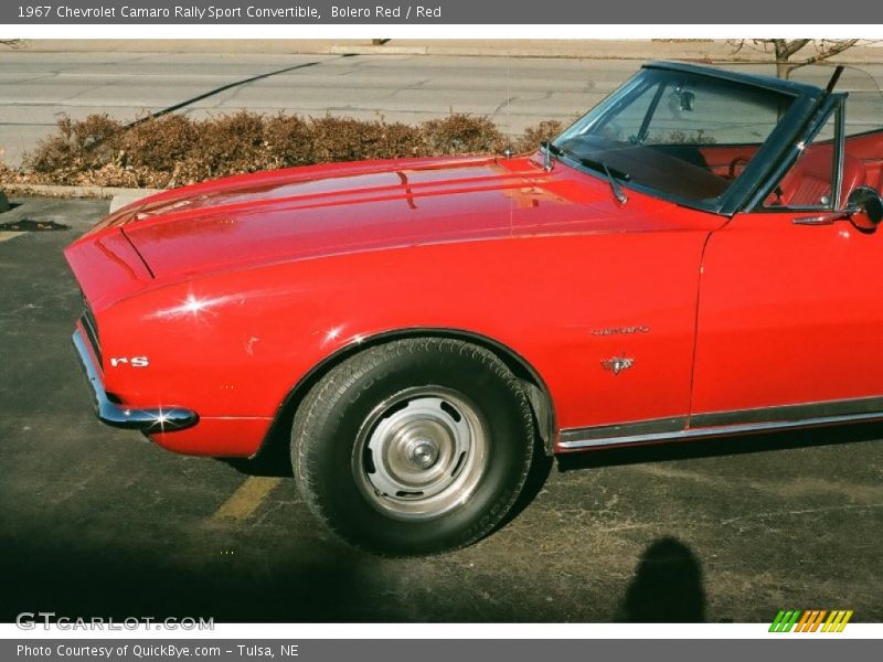 Bolero Red / Red 1967 Chevrolet Camaro Rally Sport Convertible