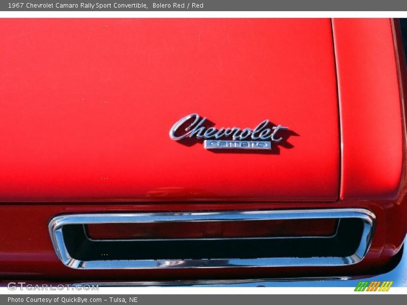Bolero Red / Red 1967 Chevrolet Camaro Rally Sport Convertible
