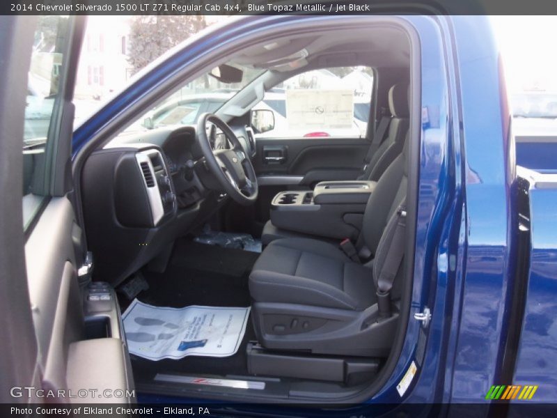 Blue Topaz Metallic / Jet Black 2014 Chevrolet Silverado 1500 LT Z71 Regular Cab 4x4