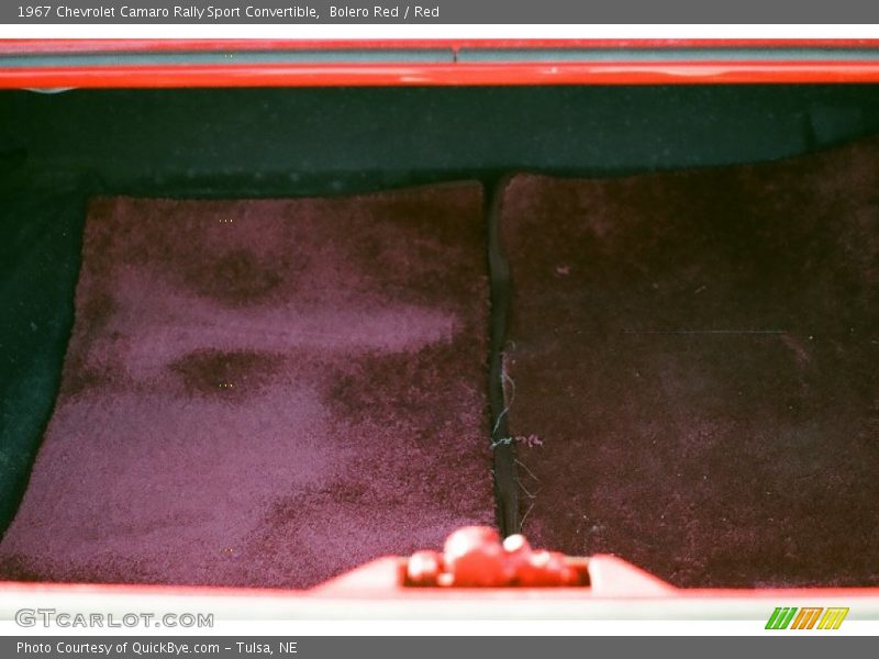 Bolero Red / Red 1967 Chevrolet Camaro Rally Sport Convertible