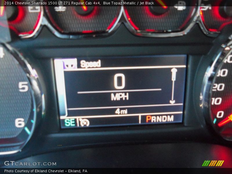 Blue Topaz Metallic / Jet Black 2014 Chevrolet Silverado 1500 LT Z71 Regular Cab 4x4