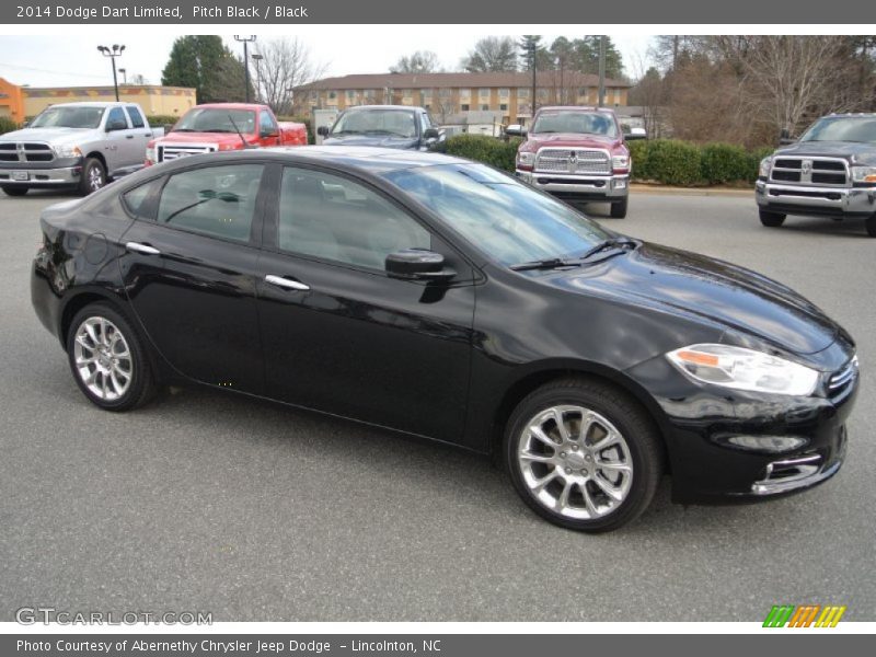 Pitch Black / Black 2014 Dodge Dart Limited