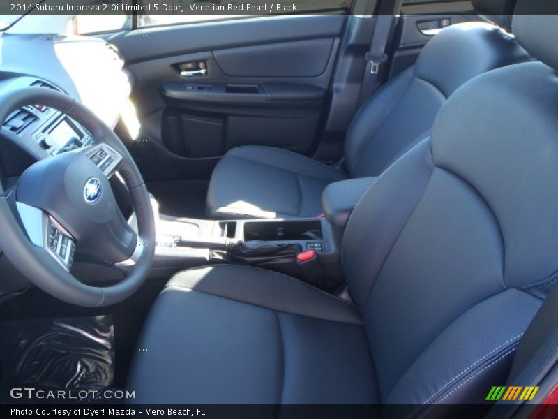 Front Seat of 2014 Impreza 2.0i Limited 5 Door