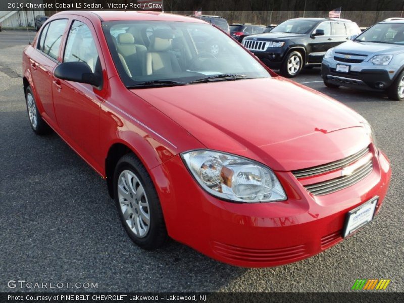 Victory Red / Gray 2010 Chevrolet Cobalt LS Sedan