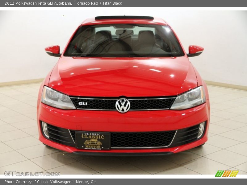 Tornado Red / Titan Black 2012 Volkswagen Jetta GLI Autobahn