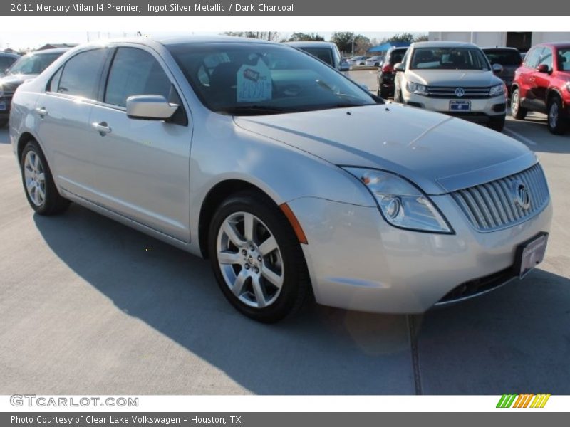 Ingot Silver Metallic / Dark Charcoal 2011 Mercury Milan I4 Premier