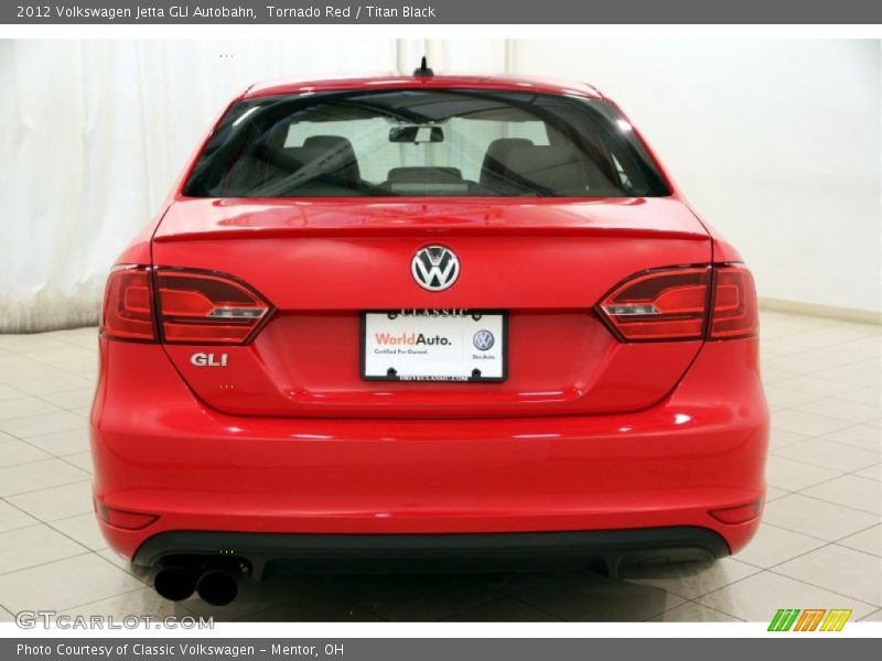 Tornado Red / Titan Black 2012 Volkswagen Jetta GLI Autobahn