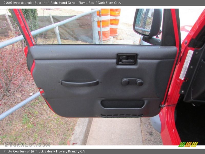 Flame Red / Dark Slate Gray 2006 Jeep Wrangler Sport 4x4 Right Hand Drive