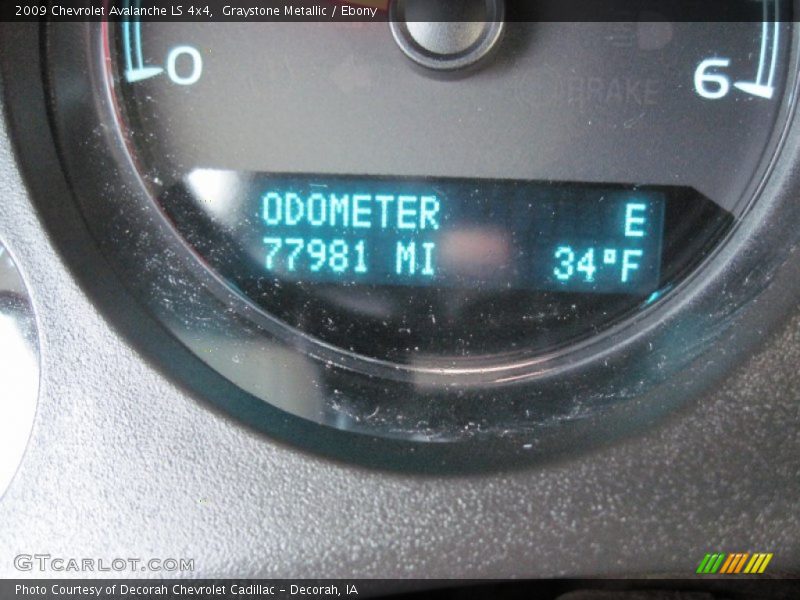 Graystone Metallic / Ebony 2009 Chevrolet Avalanche LS 4x4