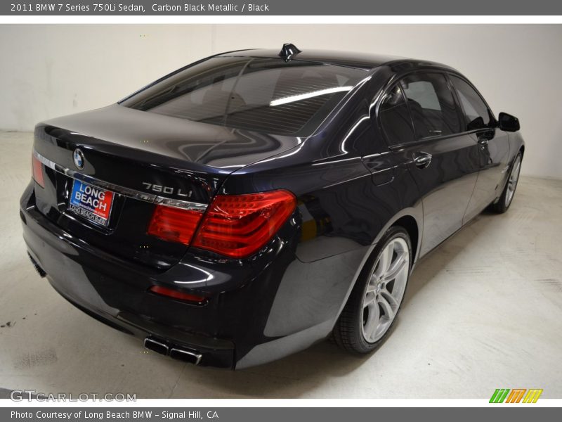 Carbon Black Metallic / Black 2011 BMW 7 Series 750Li Sedan