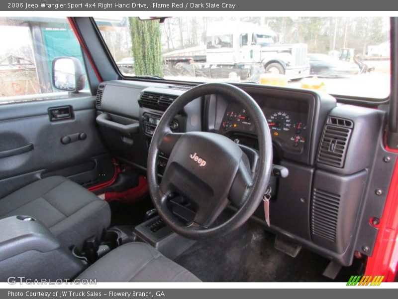 Flame Red / Dark Slate Gray 2006 Jeep Wrangler Sport 4x4 Right Hand Drive