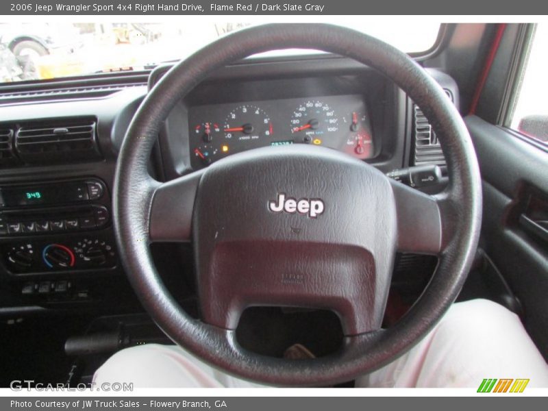 Flame Red / Dark Slate Gray 2006 Jeep Wrangler Sport 4x4 Right Hand Drive