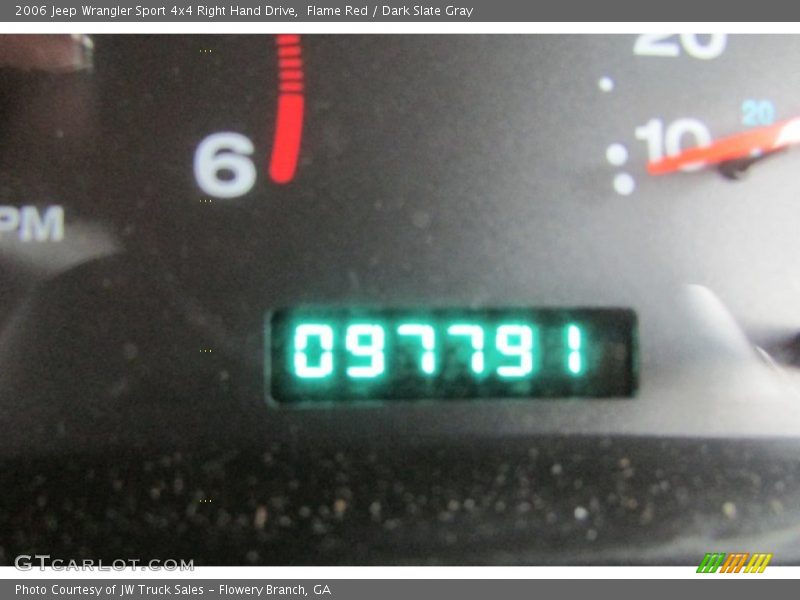 Flame Red / Dark Slate Gray 2006 Jeep Wrangler Sport 4x4 Right Hand Drive