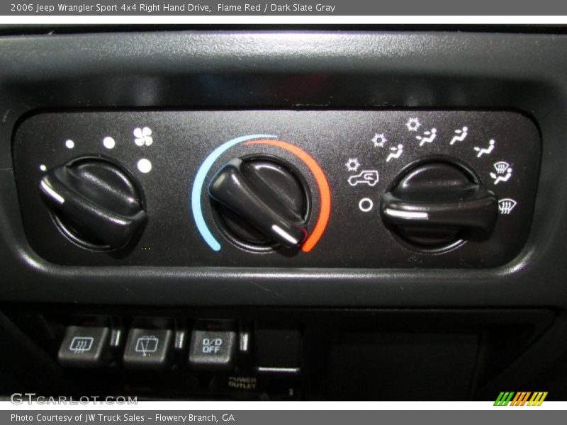 Flame Red / Dark Slate Gray 2006 Jeep Wrangler Sport 4x4 Right Hand Drive