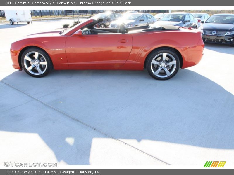 Inferno Orange Metallic / Black 2011 Chevrolet Camaro SS/RS Convertible