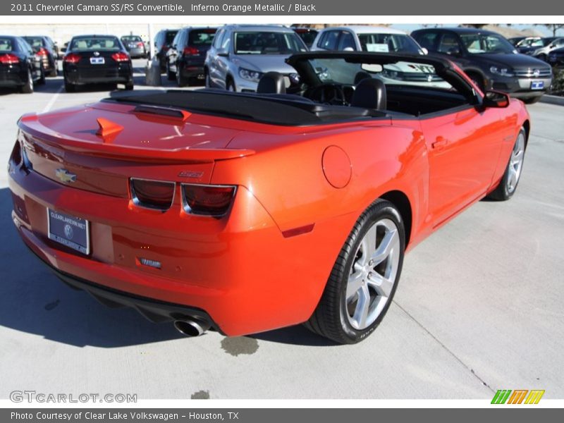 Inferno Orange Metallic / Black 2011 Chevrolet Camaro SS/RS Convertible