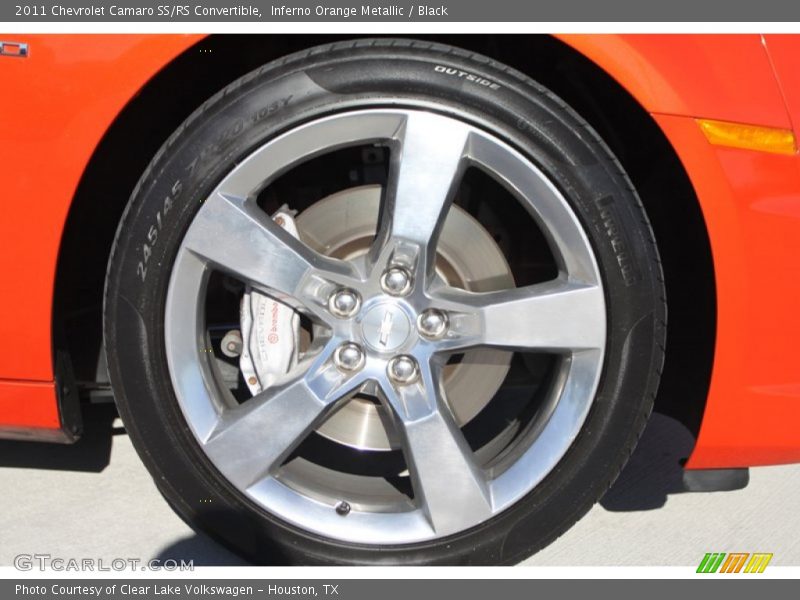Inferno Orange Metallic / Black 2011 Chevrolet Camaro SS/RS Convertible