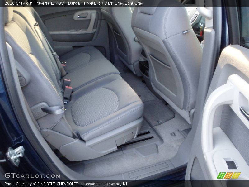 Dark Blue Metallic / Dark Gray/Light Gray 2010 Chevrolet Traverse LS AWD