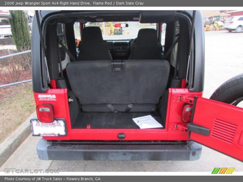 Flame Red / Dark Slate Gray 2006 Jeep Wrangler Sport 4x4 Right Hand Drive