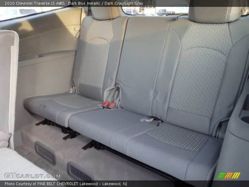 Dark Blue Metallic / Dark Gray/Light Gray 2010 Chevrolet Traverse LS AWD