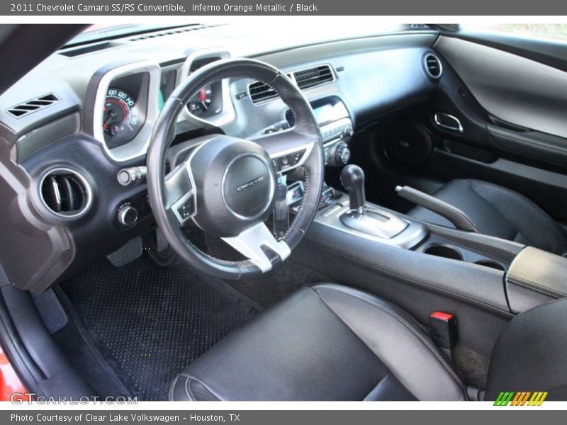 Inferno Orange Metallic / Black 2011 Chevrolet Camaro SS/RS Convertible