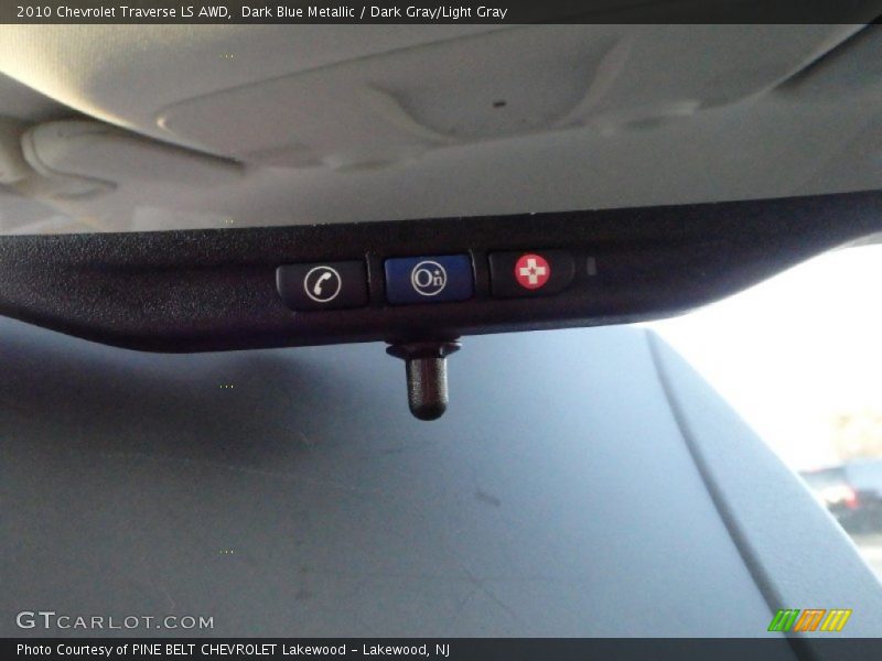 Dark Blue Metallic / Dark Gray/Light Gray 2010 Chevrolet Traverse LS AWD