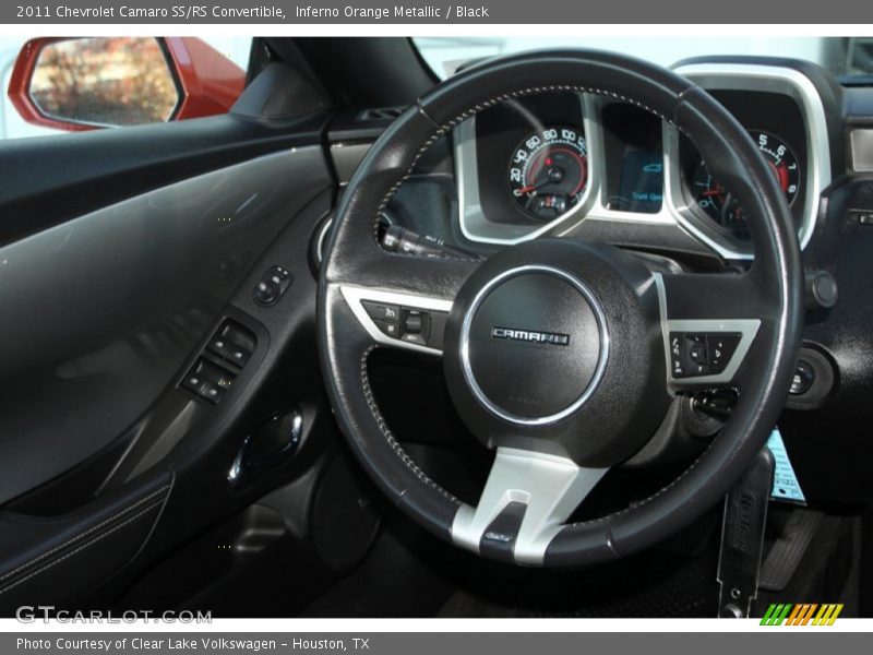Inferno Orange Metallic / Black 2011 Chevrolet Camaro SS/RS Convertible