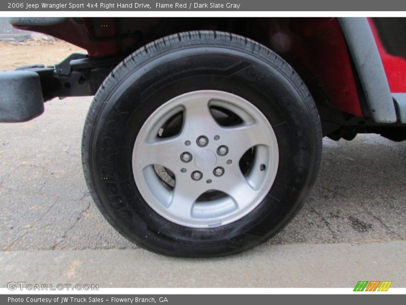 Flame Red / Dark Slate Gray 2006 Jeep Wrangler Sport 4x4 Right Hand Drive