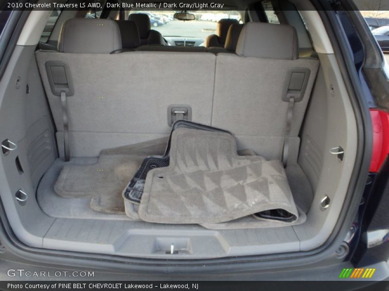 Dark Blue Metallic / Dark Gray/Light Gray 2010 Chevrolet Traverse LS AWD