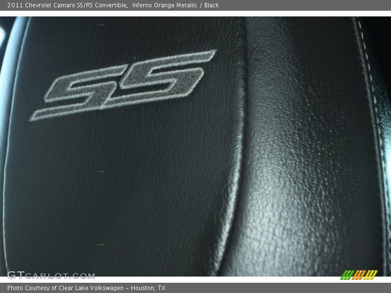 Inferno Orange Metallic / Black 2011 Chevrolet Camaro SS/RS Convertible
