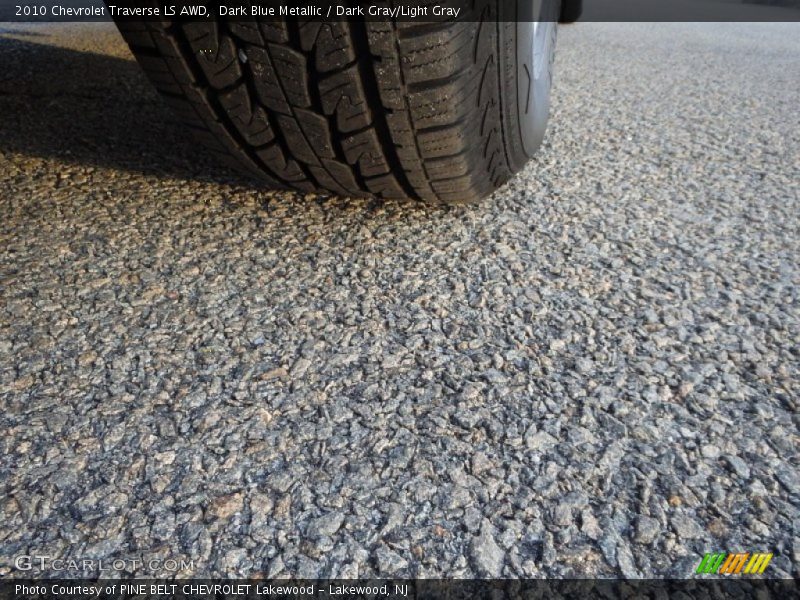 Dark Blue Metallic / Dark Gray/Light Gray 2010 Chevrolet Traverse LS AWD