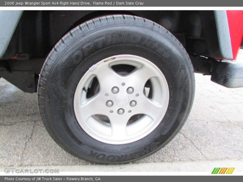 Flame Red / Dark Slate Gray 2006 Jeep Wrangler Sport 4x4 Right Hand Drive