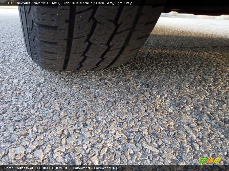 Dark Blue Metallic / Dark Gray/Light Gray 2010 Chevrolet Traverse LS AWD
