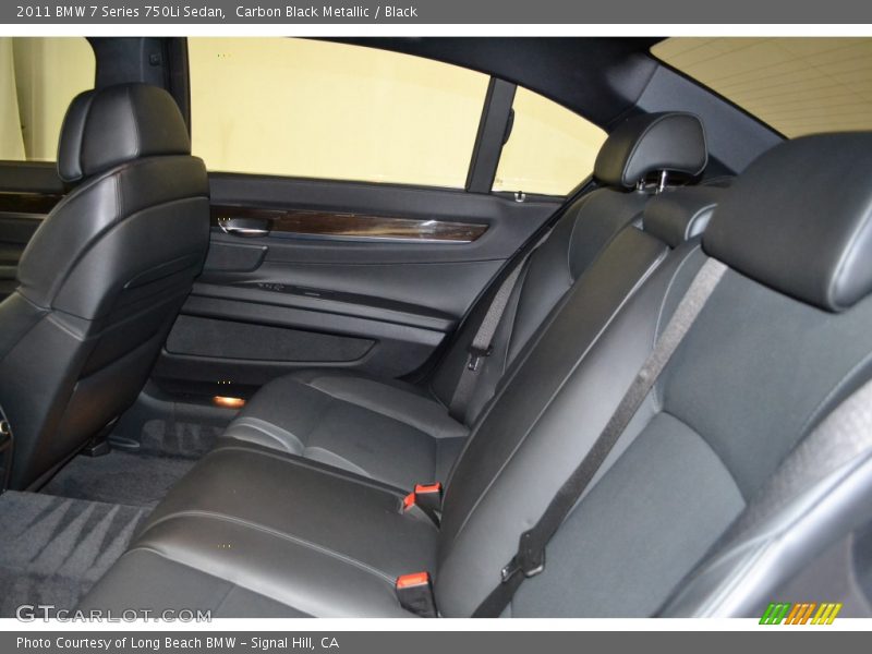 Carbon Black Metallic / Black 2011 BMW 7 Series 750Li Sedan